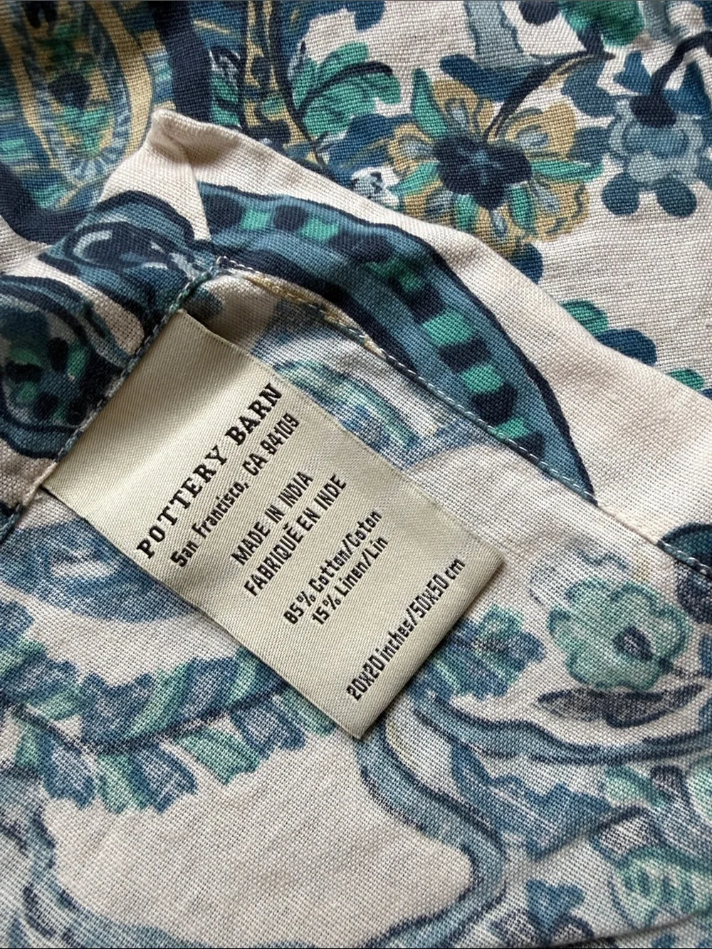 Pottery Barn linen napkins